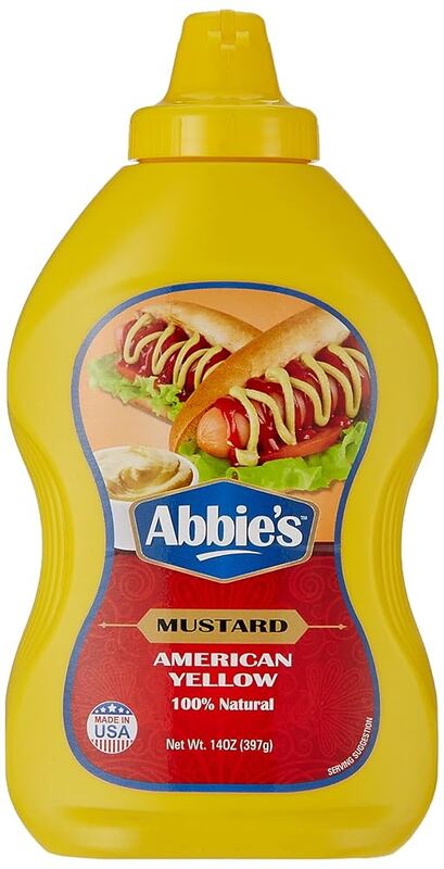 Abbie's - American Squeeze Yellow Mustard, 397 gm (Pack of 1)
