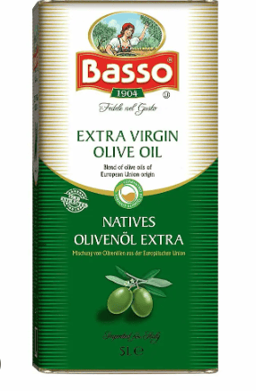 Basso - Olive Oil Extra Virgin, 5 L (Pack of 1)