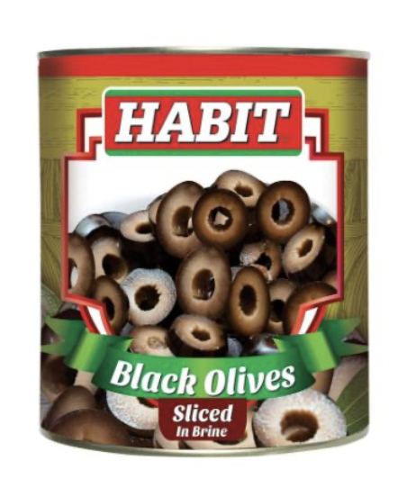 Habit - Olives Black Sliced, 3 Kg (Pack of 1)