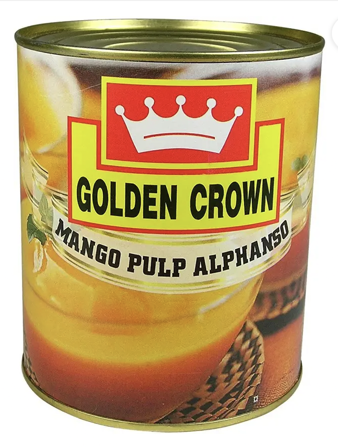 Golden Crown - Alphonso Mango Pulp, 850 gm (Pack of 1)