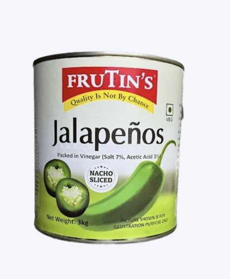 Frutin's - Jalapeno Sliced, 3 Kg (Pack of 1)