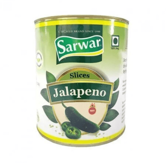 Sarwar - Jalapeno Sliced, 2.9-3 Kg (Pack of 1)