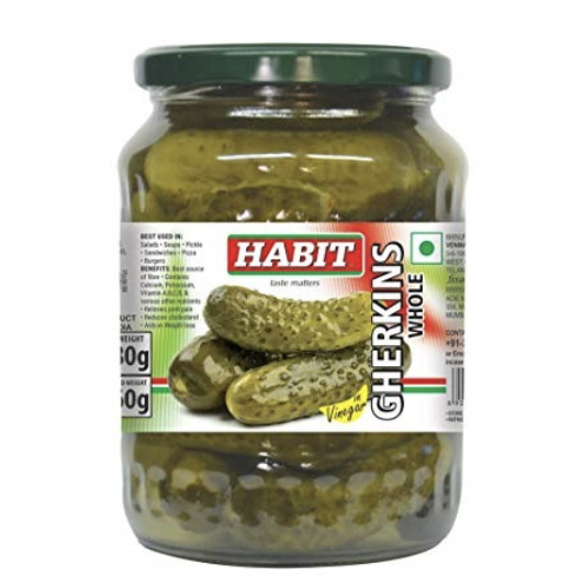 Habit - Gherkins Whole, 680 gm (Pack of 1)
