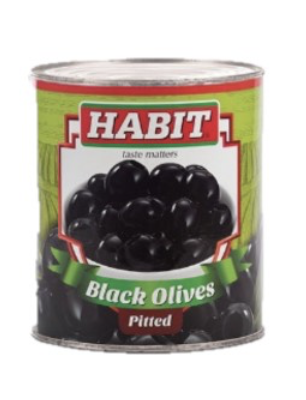 Habit - Black Pitted Olives, 2.85 Kg (Pack of 1)