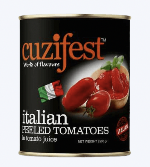 Cuzifest - Italian Peeled Tomatoes, 2.5 Kg (Pack of 1)