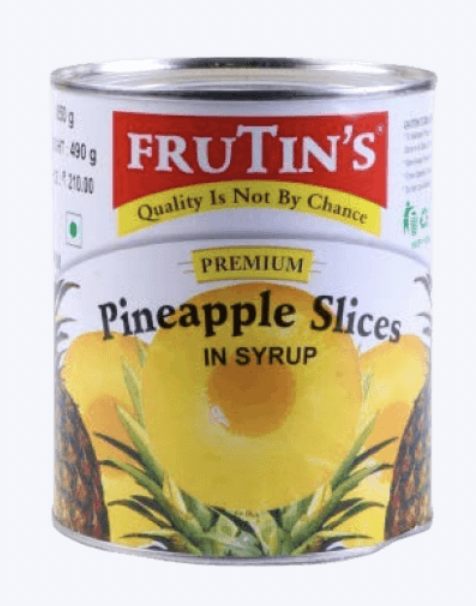 Frutin's - Pineapple Slice In Syrup (Gold), 840 gm (Pack of 1)