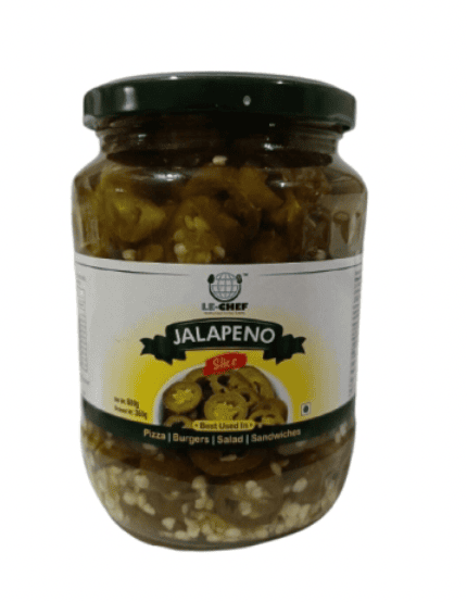 Le Chef - Jalapeno Sliced, 670 - 680 gm (Pack of 1)