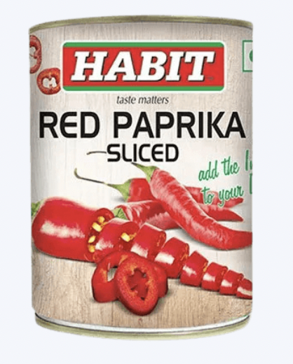 Habit - Sliced Red Paprika, 2.9 - 3 Kg (Pack of 1)