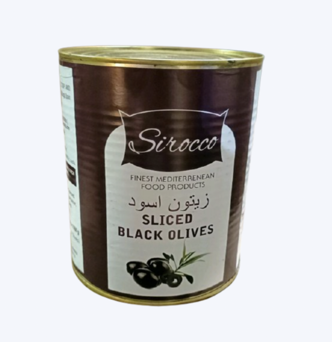 Sirocco - Sliced Black Olives, 3 Kg (Pack of 1)