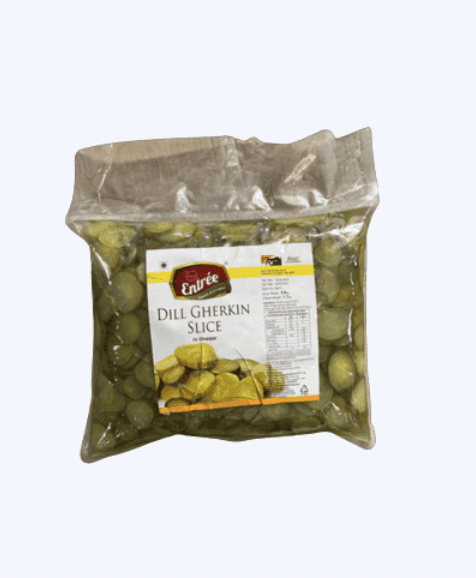 Entree - Dill Gherkin Slice In Vinegar, 2.6 Kg (Pack of 1)