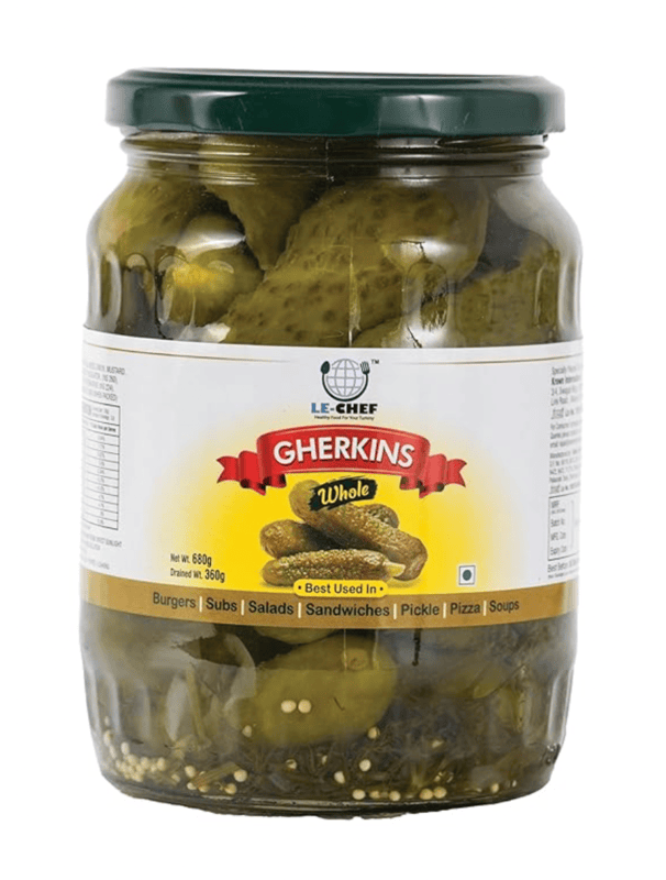 Le Chef - Gherkins, 670-680 gm (Pack of 1)