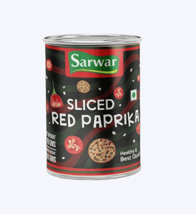 Sarwar - Sliced Red Paprika, 2.9-3.1 Kg (Pack of 1)