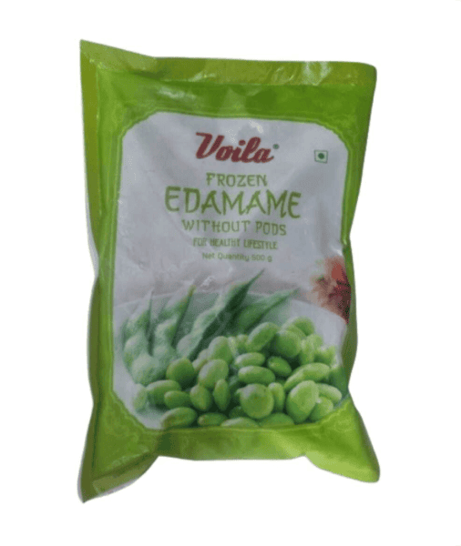 Voila - Frozen Edamame (without Pods), 500 gm (Pack of 1)
