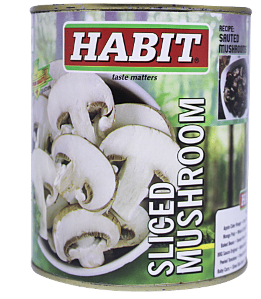 Habit - Sliced Mushroom, 800 gm (Pack of 1)