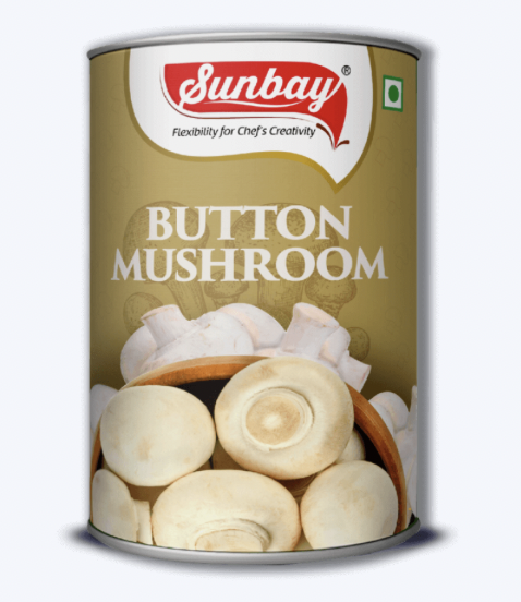 Sunbay - Button Mushroom (Gold), 800 gm (Pack of 1)