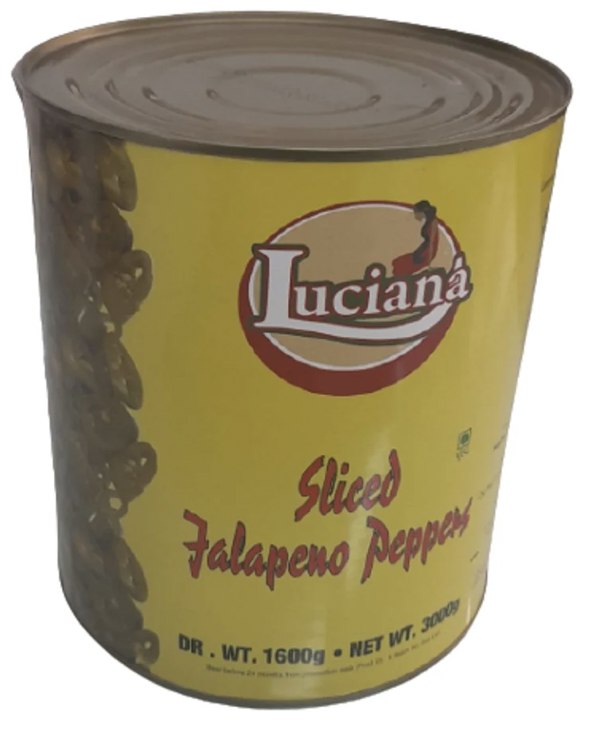 Luciana - Sliced Jalapeno, 3 Kg (Pack of 1)
