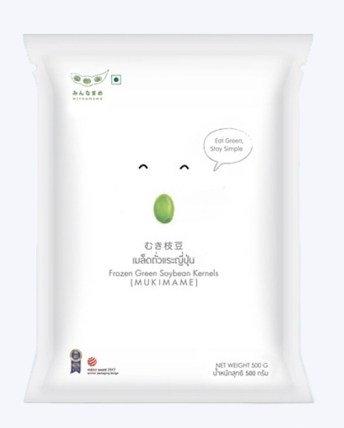 Minnamame - Frozen Edamame (without Pods), 500 gm (Pack of 1)