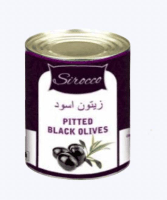 Sirocco - Pitted Black Olives, 2.85 Kg (Pack of 1)