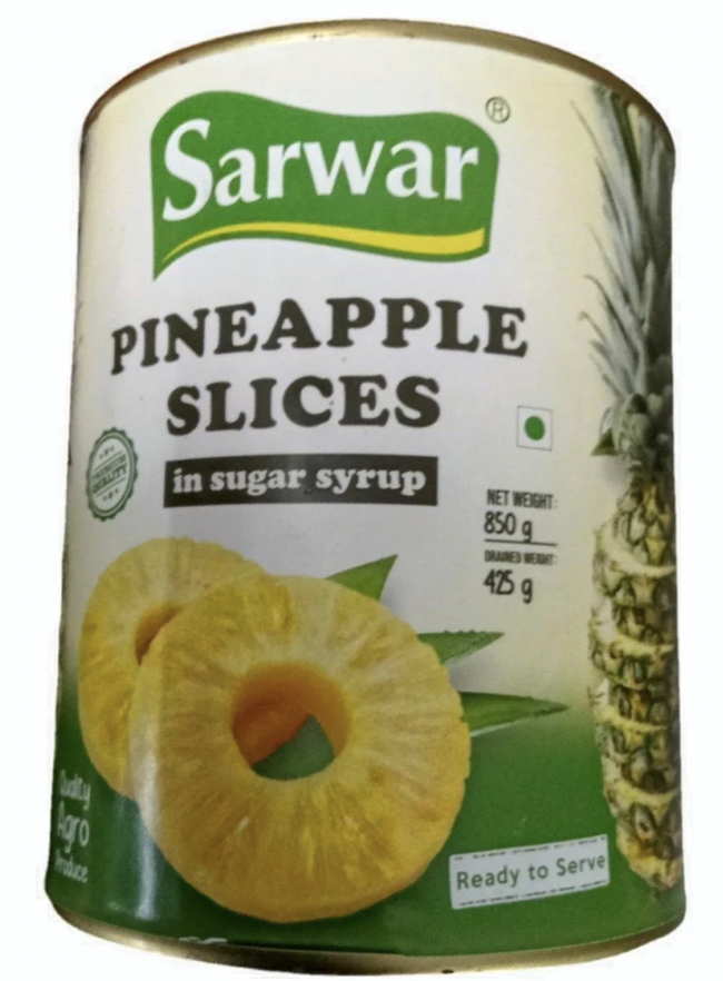 Sarwar - Pineapple Slices, 850gm (Pack of 1)