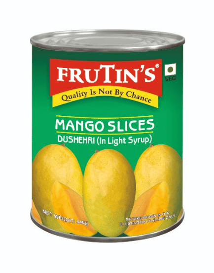 Frutin's - Mango Slices (Dushehri) In Light Syrup, 840 gm (Pack of 1)