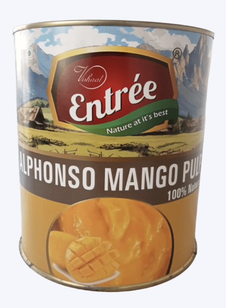 Entree - Alphonso Mango Pulp, 2.9 Kg (Pack of 1)