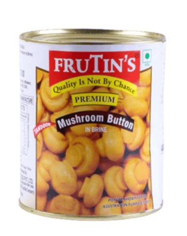 Frutin's - Button Mushroom (Premium), 800 gm (Pack of 1)