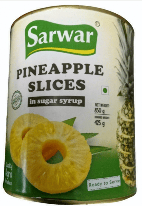Sarwar - Pineapple Slices, 850 gm (Pack of 1)