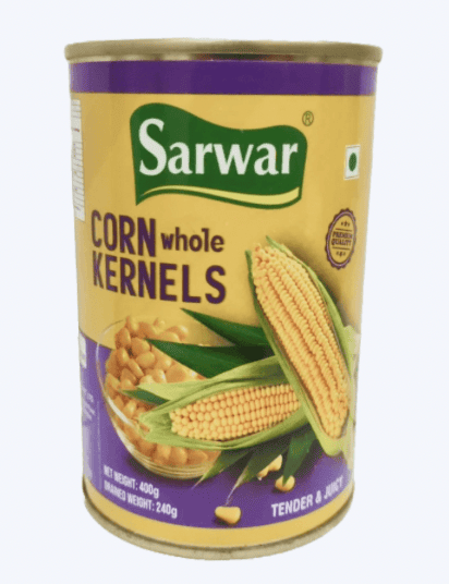 Sarwar - Sweet Corn Kernels, 400-425 gm (Pack of 1)