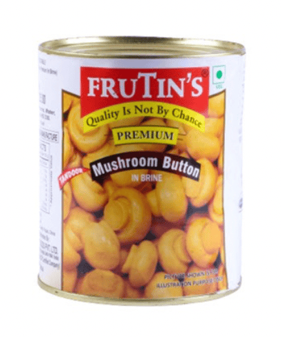 Frutin's - Button Mushroom Premium, 800gm (Pack of 1)