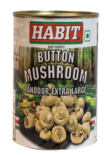 Habit - Button Mushroom Tandoor XL, 800 gm (Pack of 1)