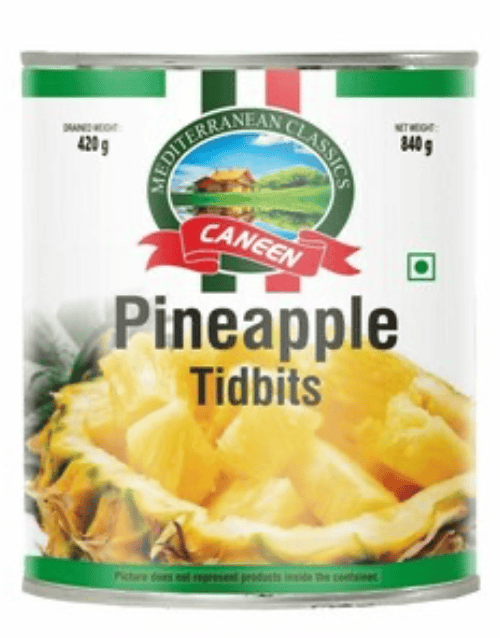 Caneen - Pineapple Tidbits, 840 gm (Pack of 1)