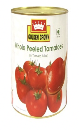 Golden Crown - Peeled Tomatoes (Whole), 2.5 - 2.6 Kg (Pack of 1)
