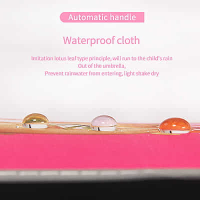 New automatic cartoon kids umbrella sunny umbrella three fold cartoon black rubber umbrella