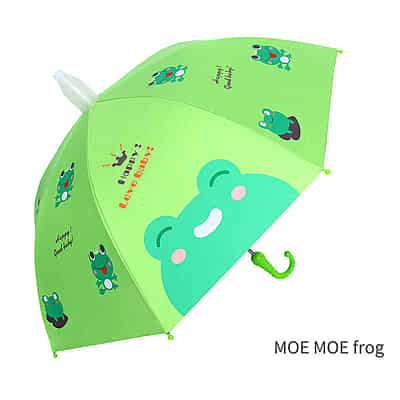 Curved handle kids umbrella sunscreen black glue kids sunny umbrella
