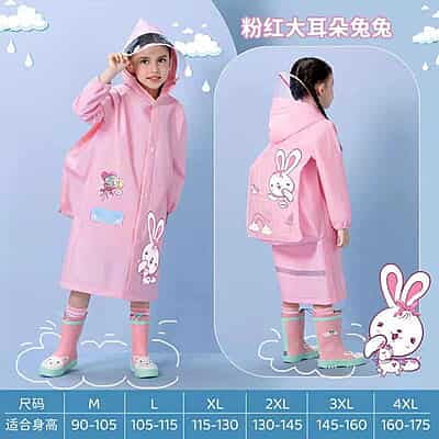 Imported Quality EVA  Cartoon Raincoat Outdoor Gear-for Hiking Climbing Travel Waterproof