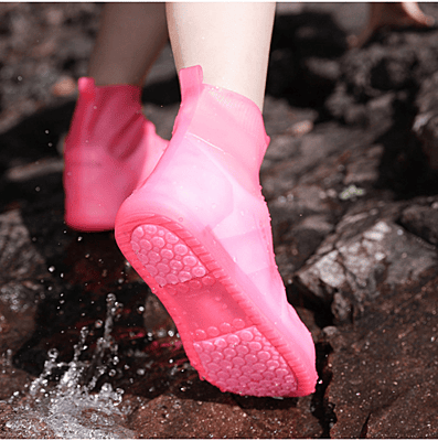 Silicone adult shoe cover rain boots rain shoes waterproof rainstorm proof