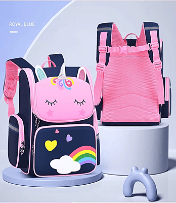 Unicorn Primary School Students Cartoon Schoolbag 1-3-6 Grade Space Children's Schoolbag Kindergarten Backpack