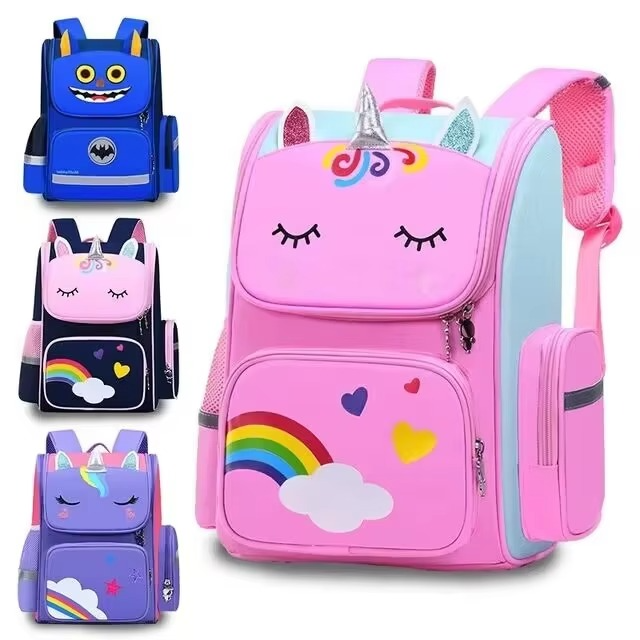 Unicorn Primary School Students Cartoon Schoolbag 1-3-6 Grade Space Children's Schoolbag Kindergarten Backpack