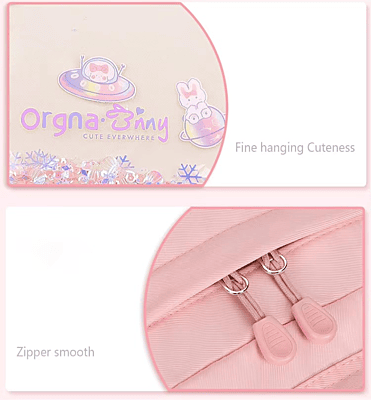 European style Special Design Quicksand Primary School Refrigerator School Bags Anime printed Backpack Bag for Children with cute rabbit doll
