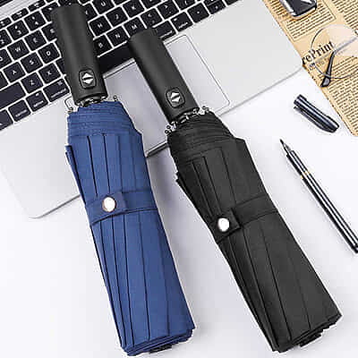 new Creative 12 bones 3 fold automatic 23 inch folding umbrella men woman umbrella