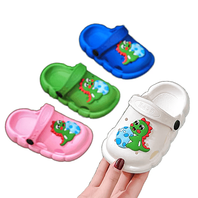 Anti-Slip Cartoon print Clogs for Boys Kid's Garden Shoes Flat Sandals