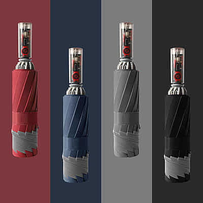 German High-end Full-automatic Automobile Reverse Umbrella Anti Wind Folding Umbrella Automatic Retractable Umbrella Large