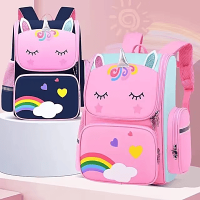 Unicorn Primary School Students Cartoon Schoolbag 1-3-6 Grade Space Children's Schoolbag Kindergarten Backpack