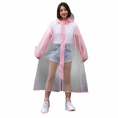 Hot Sale! Custom Designed Double Brim EVA Raincoat Hooded Waterproof Motorcycle Bike Poncho