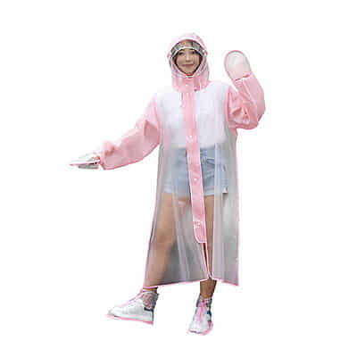 Hot Sale! Custom Designed Double Brim EVA Raincoat Hooded Waterproof Motorcycle Bike Poncho