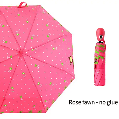 Cute cartoon light portable kids umbrella automatic folding umbrella custom logo