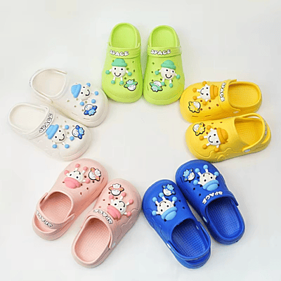 Children's Baby Indoor Outdoor Cartoon Slipper Anti slip Soft Bottom Breathable  Clogs Sandals for Kids