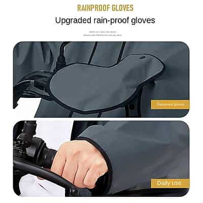 Fashion Hiking Outdoor Cycling EVA Raincoat With Pocket Zipper Adult Women Men Waterproof Poncho rain coat with Glove