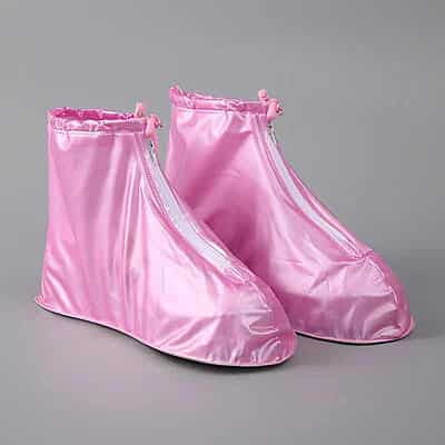 PVC Rain Boots Reusable Waterproof Motorcycle Protective Shoe Cover PU Rubber Plastic