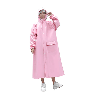 Fashion Raincoats Custom Adult EVA Foldable Rain Coat adult plastic Waterproof Raincoat